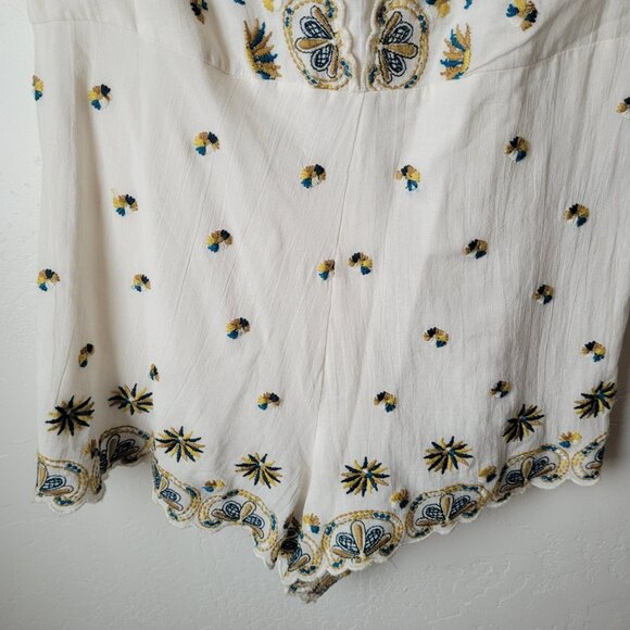 Free People Margarita Sleeveless Embroidered Romper - Picture 4 of 8